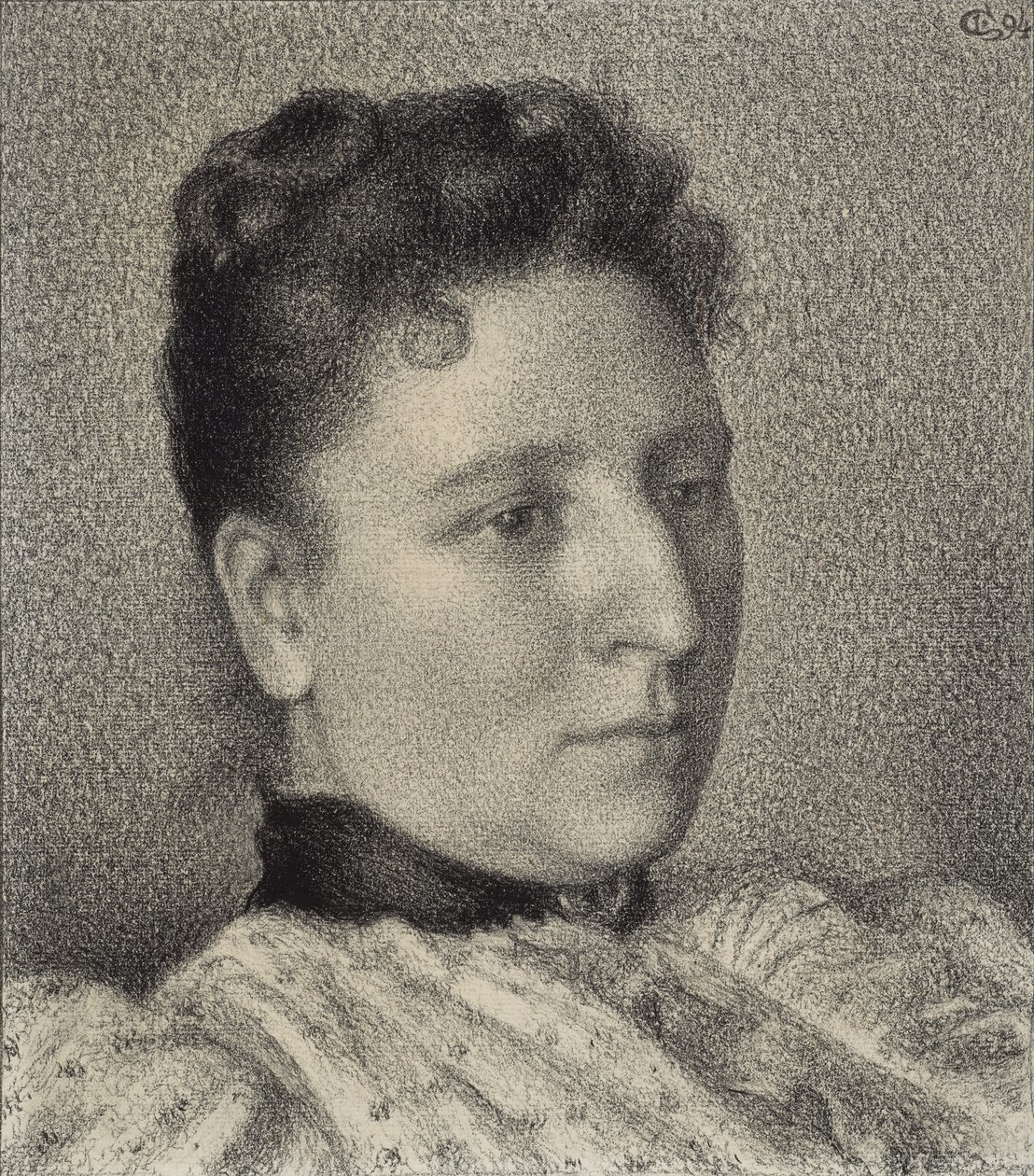 Portret Anny Boch, 1894 autorstwa Georges Lemmen