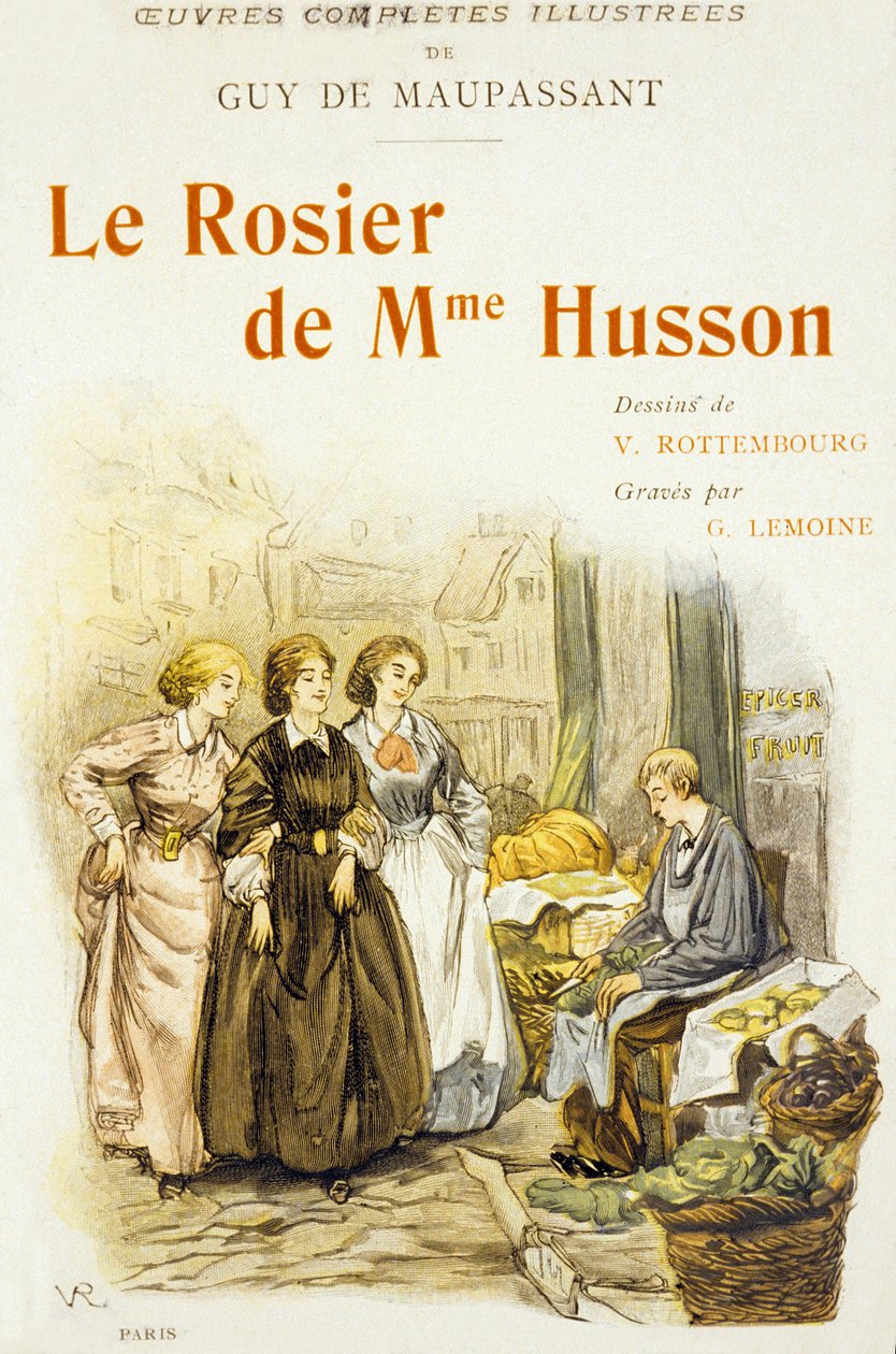 Okładka książki "Le Rosier de Mme Husson" autorstwa Guy de Maupassant autorstwa Georges Lemoine