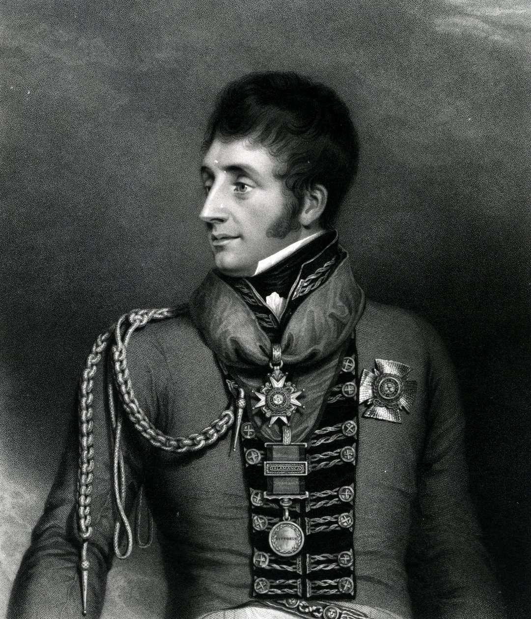 Generał dywizji Sir William Ponsonby, 1817 r. autorstwa Georges Maile