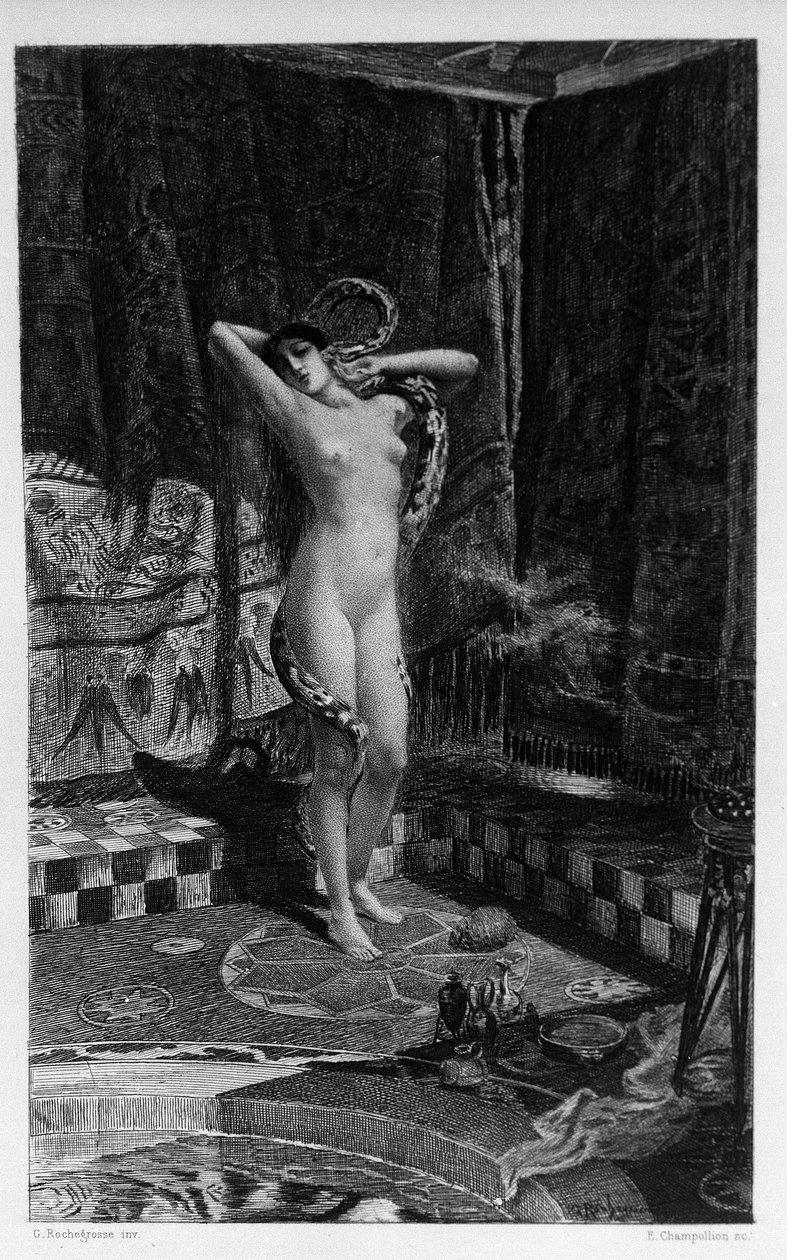 Salammbo, córka Hamilcara Barca (lub Barcas) Ilustracja Georgesa Antoine Rochegrosse (1859-1938) do powieści „Salammbo” Gustave