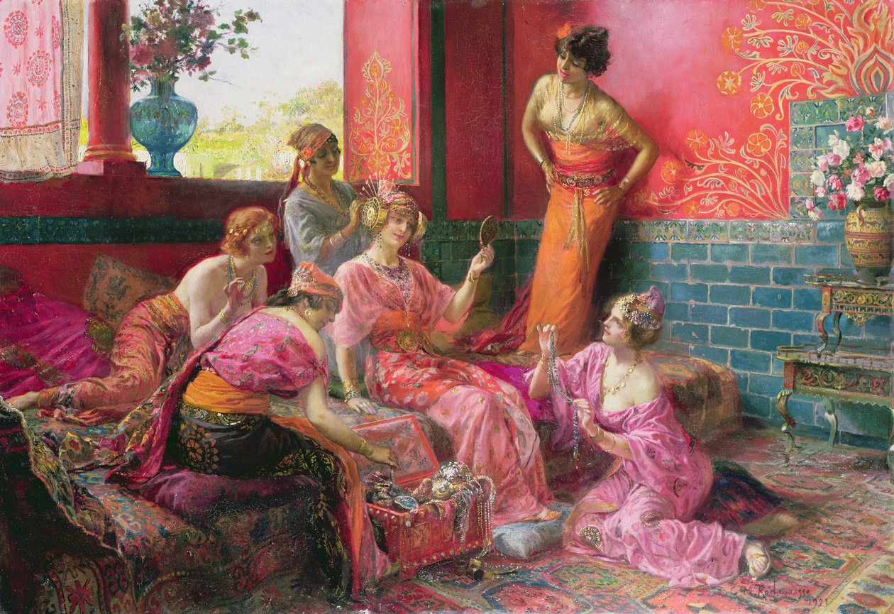 Córki Haremu, 1921 autorstwa Georges Marie Rochegrosse