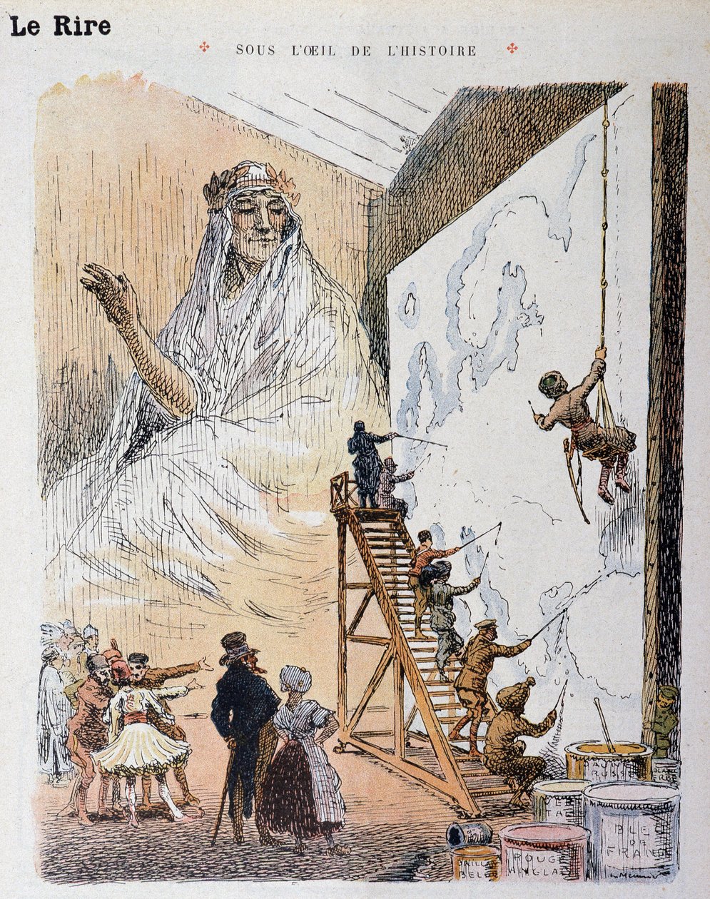 Europa. Rysunek Georgesa Meuniera (1869-1942). W „” Le Rire Rouge”” autorstwa Georges Meunier