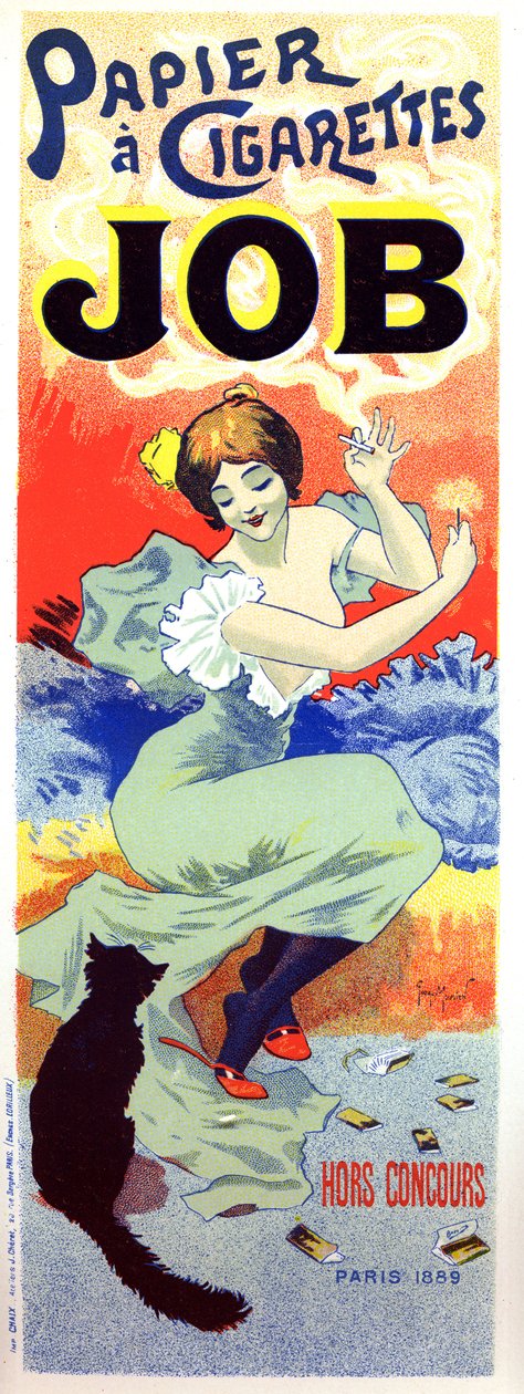 Bibułka papierosowa Job. Plakat Georgesa Meuniera autorstwa Georges Meunier