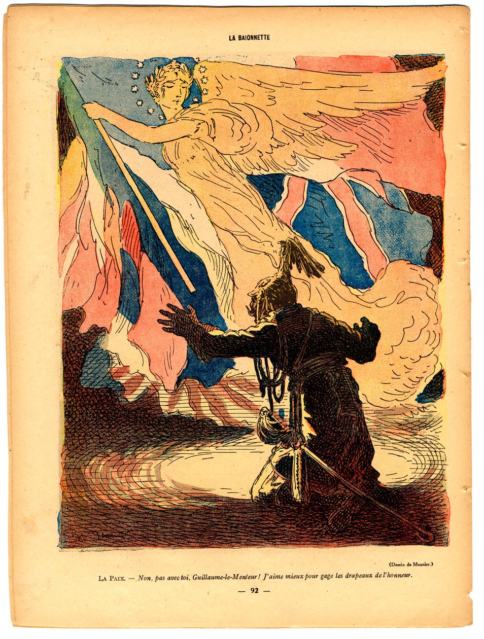 Bagnet, satyryczny w kolorach autorstwa Georges Meunier