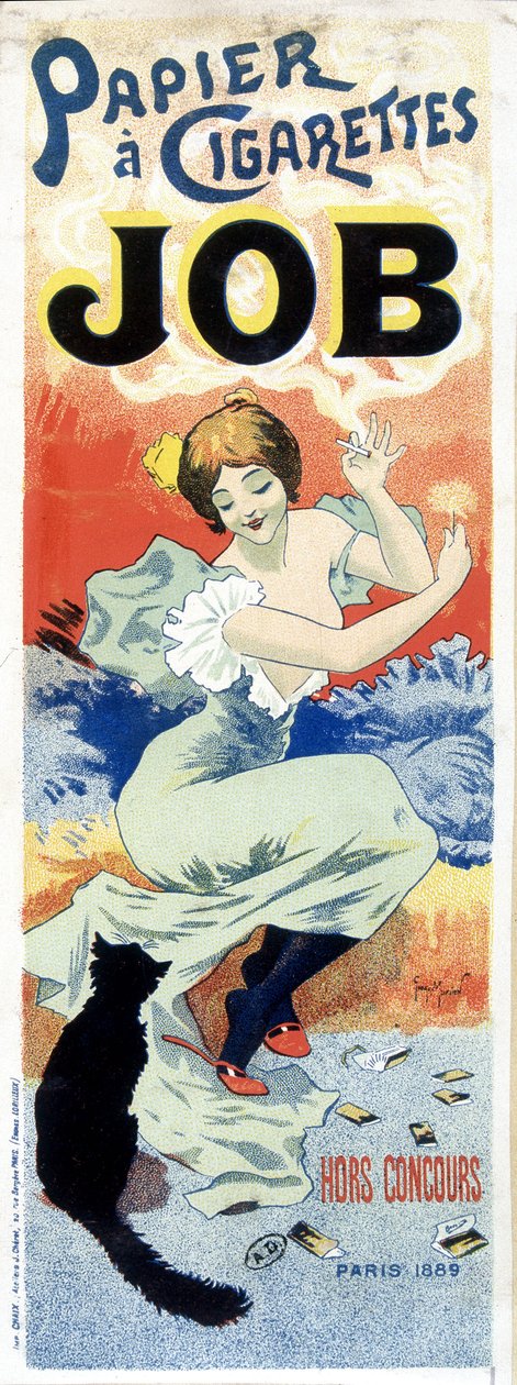 Plakat bibułki papierosowej „Job” autorstwa Georgesa Meunier autorstwa Georges Meunier