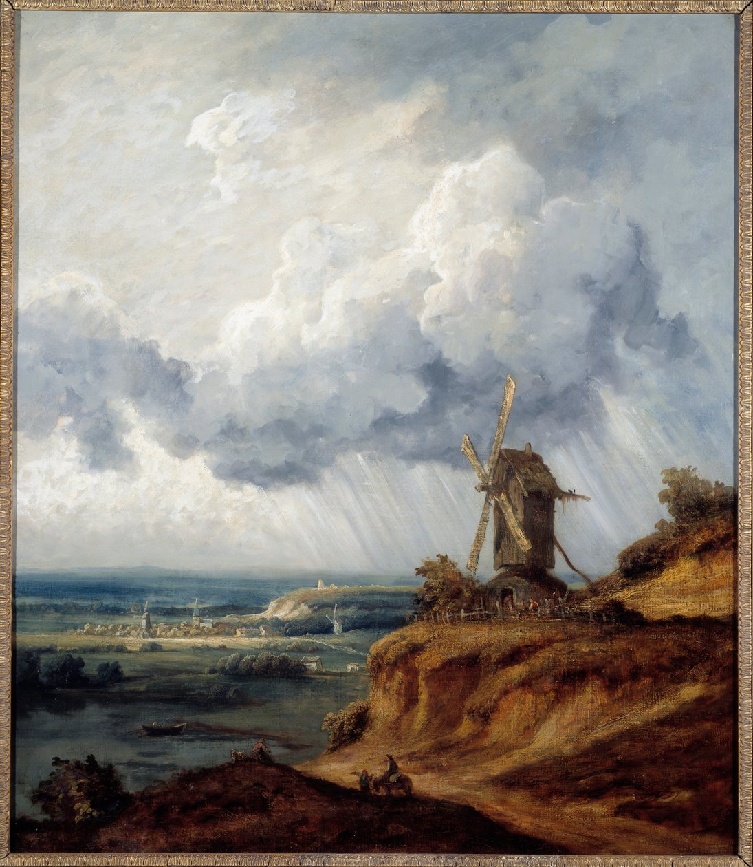 Młyn Argenteuil. Obraz Georgesa Michela (1763-1843) autorstwa Georges Michel