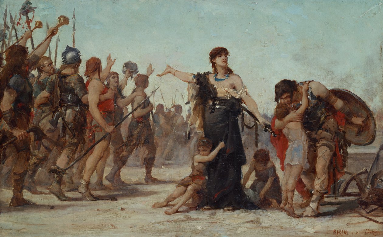 Ofiara dla Ojczyzny, 1879 autorstwa Georges Moreau de Tours