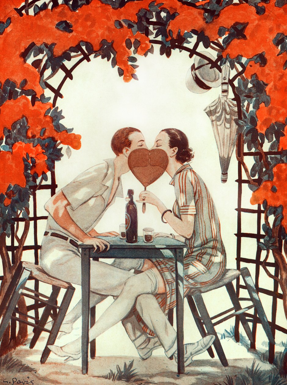 Arytmetyka sentymentalna, ilustracja z „La Vie Parisienne”, 26 września 1925 (lito) autorstwa Georges Pavis