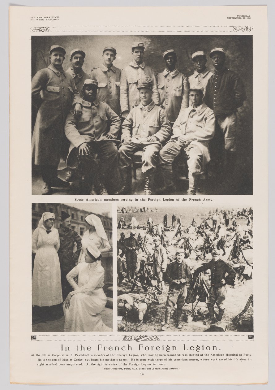 We francuskiej Legii Cudzoziemskiej, 30 września 1915 r autorstwa Georges Penabert