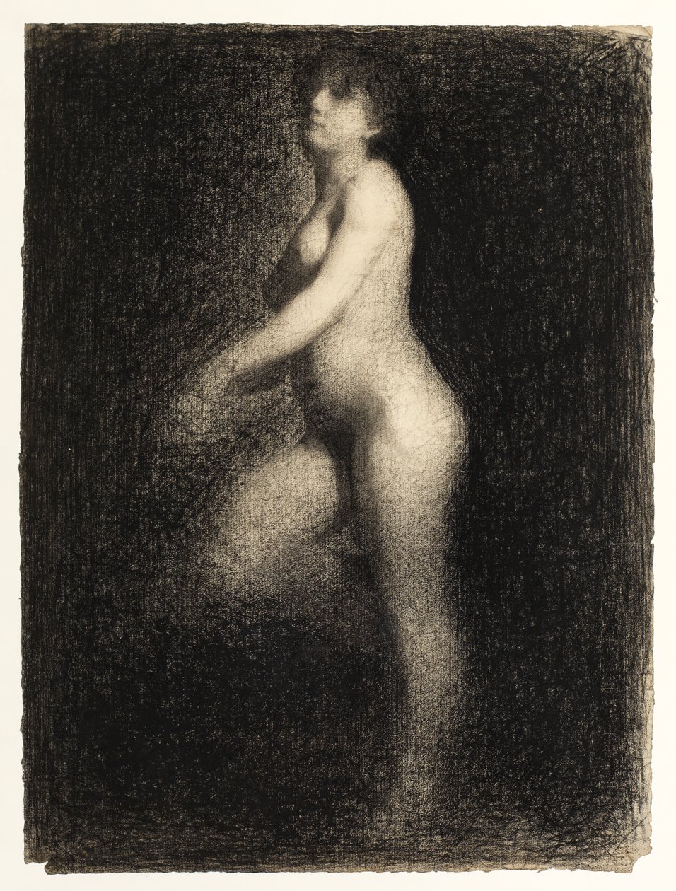 Akt kobiecy, ok. 1879-81 autorstwa Georges Pierre Seurat
