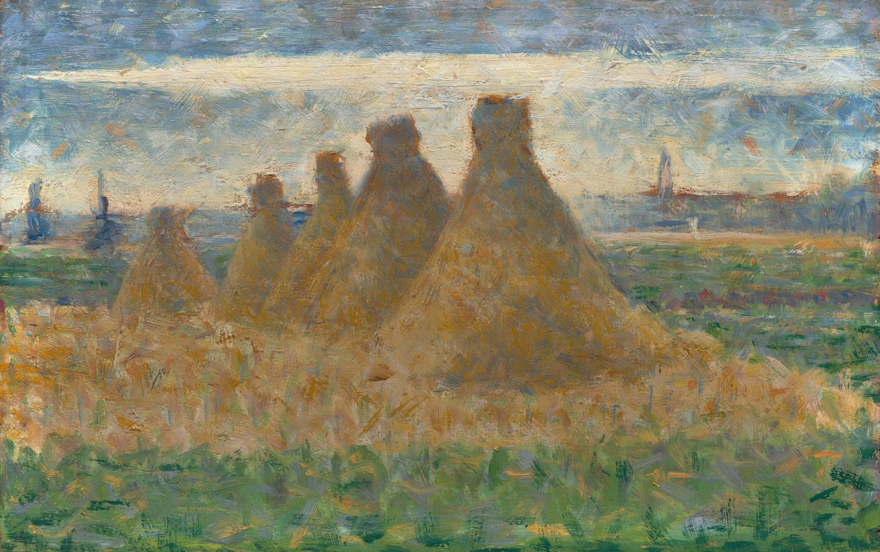 Stogi siana, ok. 1882. autorstwa Georges Pierre Seurat