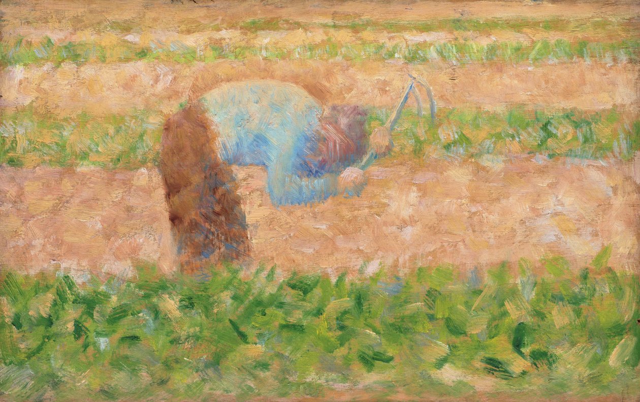Człowiek z motyką, ok. 1882. autorstwa Georges Pierre Seurat