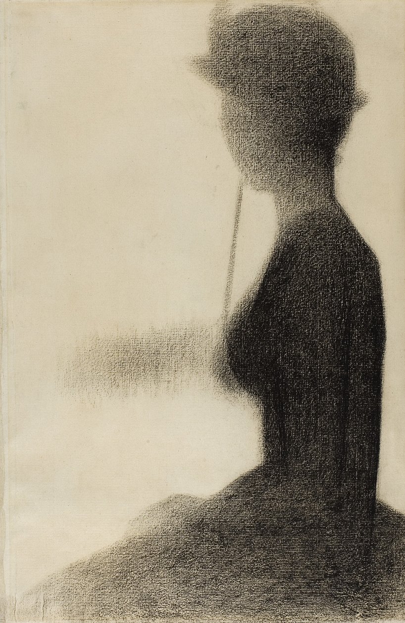Siedząca kobieta z parasolem autorstwa Georges Pierre Seurat