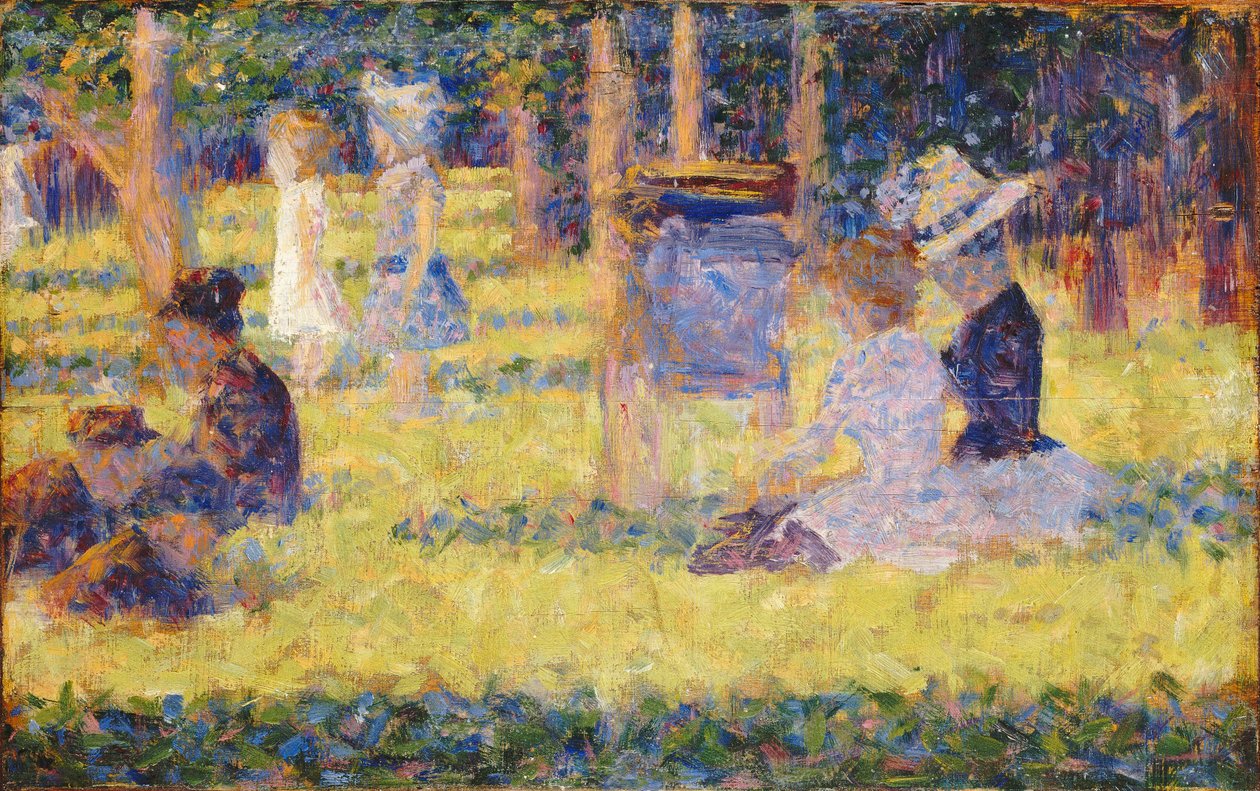 Studium dla La Grande Jatte, 1884-1885. autorstwa Georges Pierre Seurat