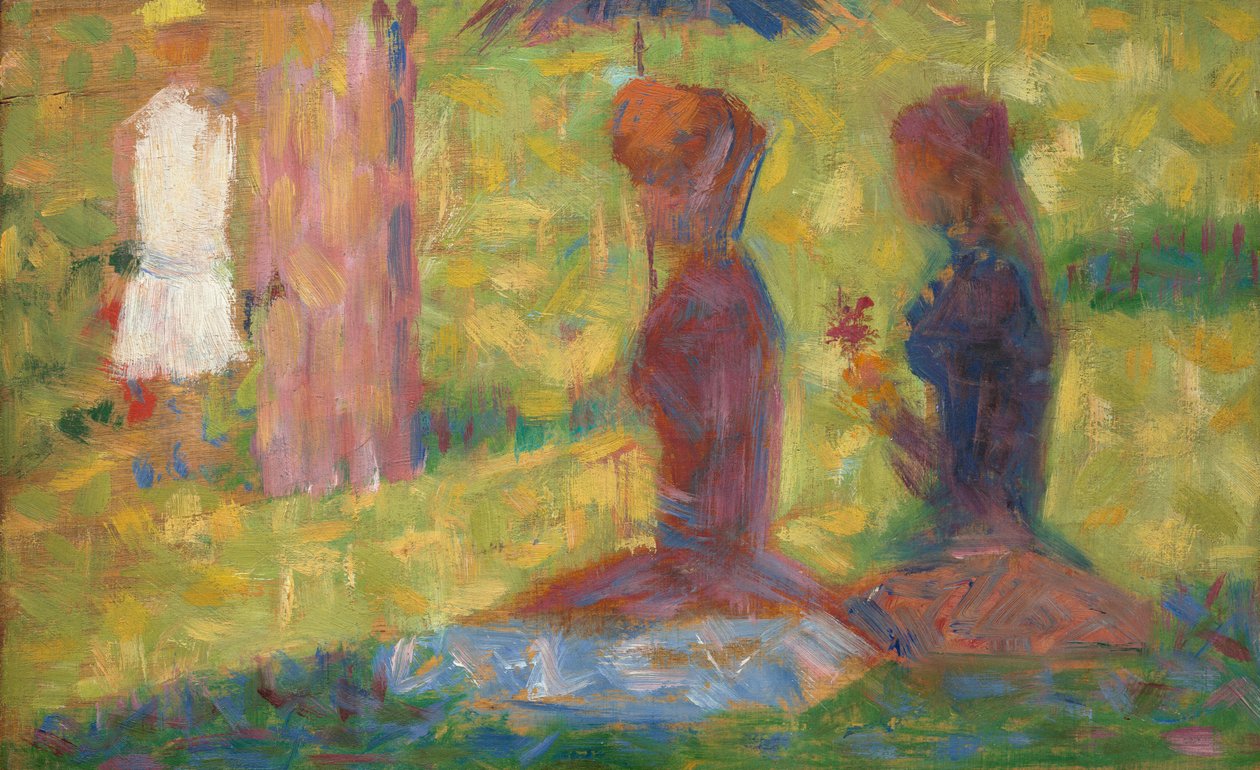 Studium postaci dla La Grande Jatte, 18841885. autorstwa Georges Pierre Seurat