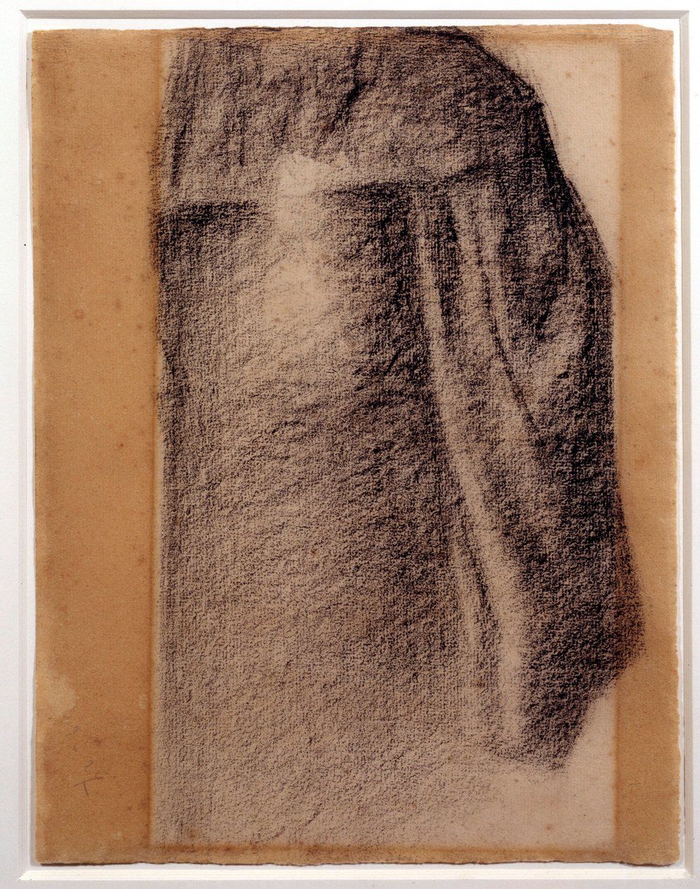 Studium spódnicy na niedzielę w Grande Jatte Rysowanie czarną kredą – Georges Seurat autorstwa Georges Pierre Seurat