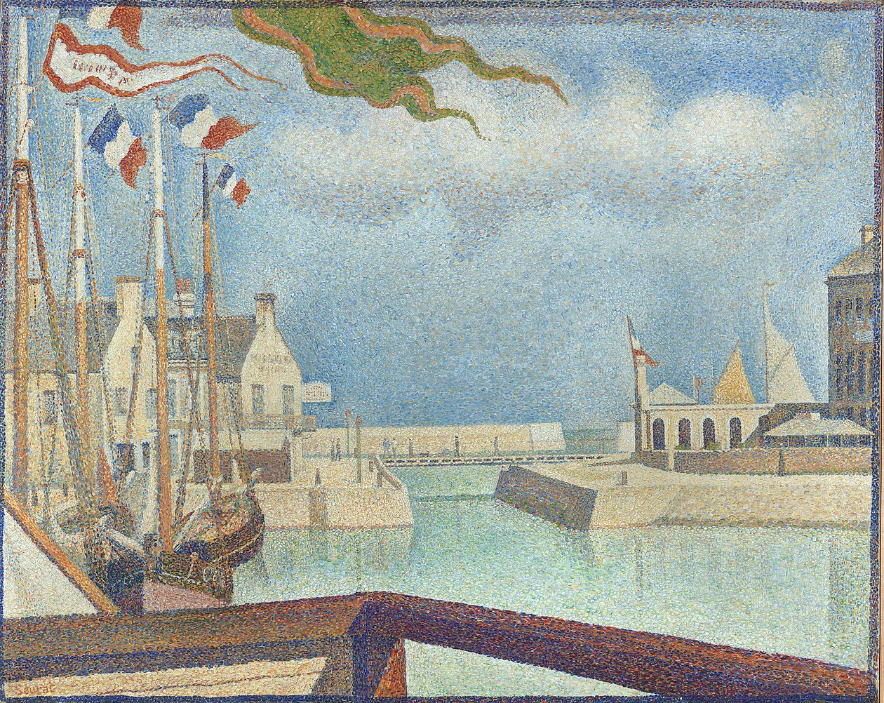 Niedziela w Port-en-Bessin autorstwa Georges Pierre Seurat