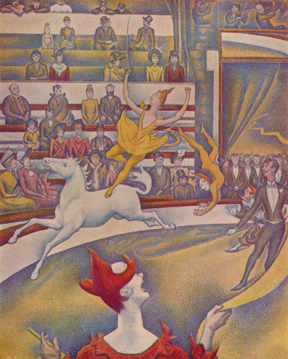 Cyrk Cyrk, 1890-91 autorstwa Georges Pierre Seurat