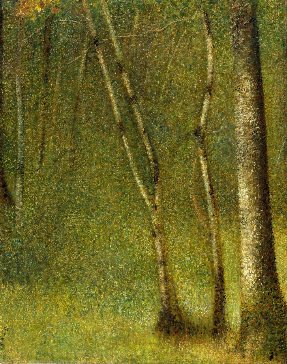 Las w Pontaubert, 1881. autorstwa Georges Pierre Seurat