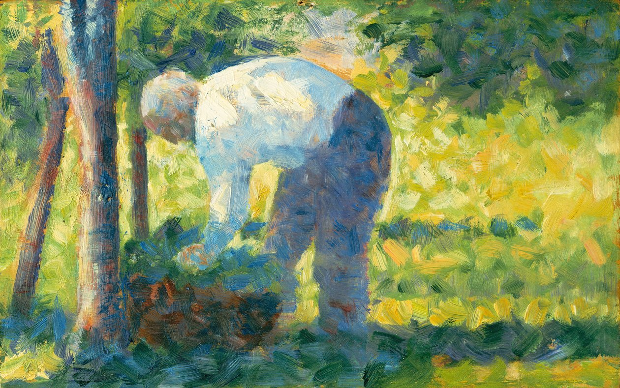 Ogrodnik, 1882-83. autorstwa Georges Pierre Seurat