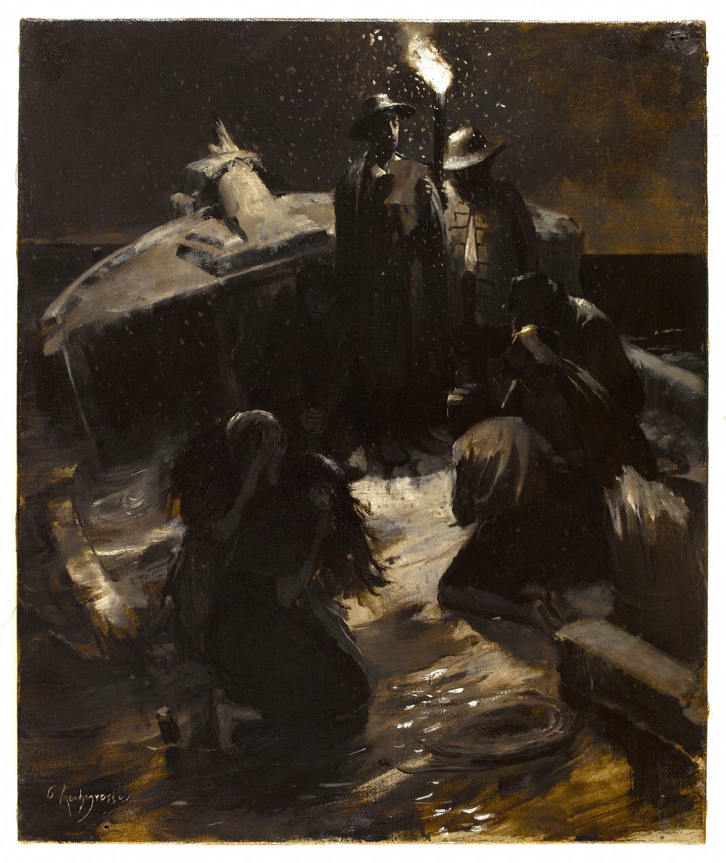 Wrak statku. autorstwa Georges Rochegrosse