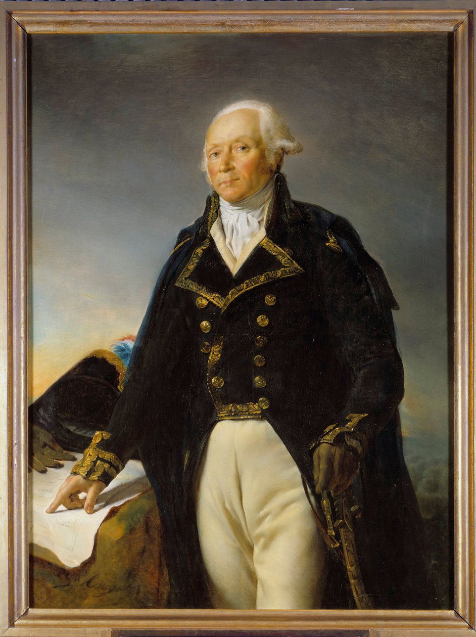 Portret Francois Christophe Kellermanna (1735-1820), księcia Walmy, generała naczelnego armii Mozeli Obraz Georgesa Rougeta (1784-1869) 1792 wym. 1,35 x 1 m² autorstwa Georges Rouget