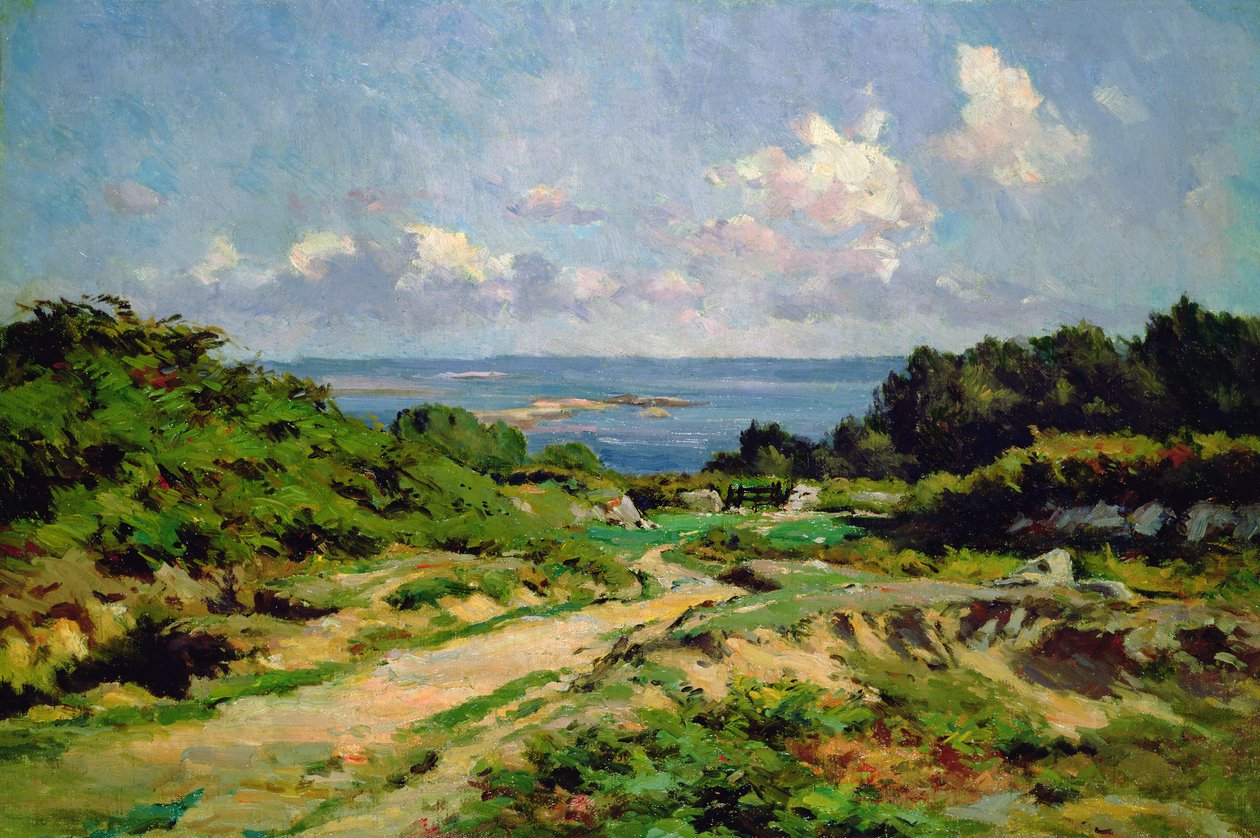 widok na morze, Morbihan autorstwa Georges Serrier