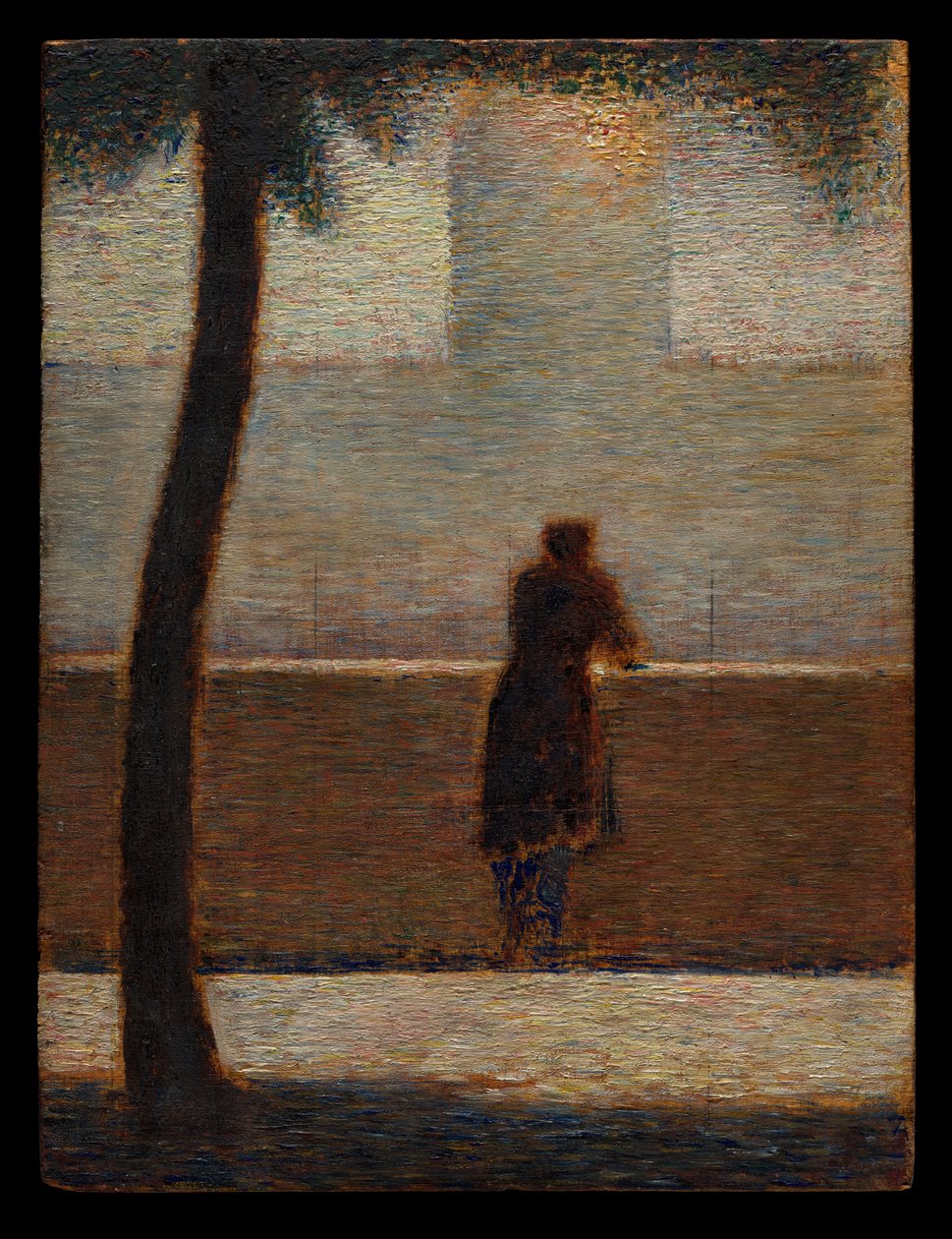 Mężczyzna oparty o parapet autorstwa Georges Seurat