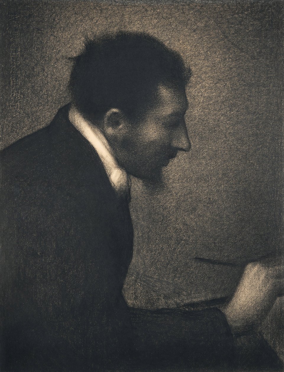 Aman-Jean, 1882-83 (kredka conté na papierze Michallet) autorstwa Georges Seurat