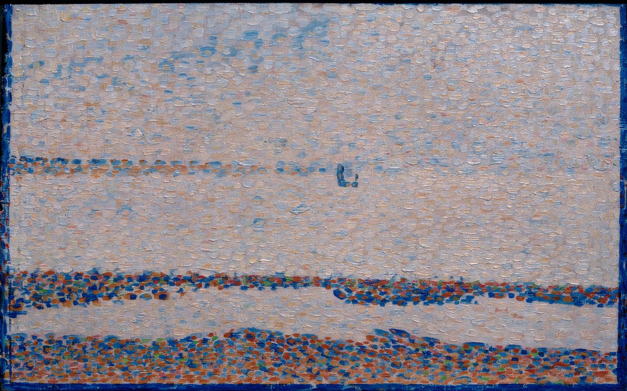 La Plage, łódź w Gravelines (Strand bei Gravelines) autorstwa Georges Seurat