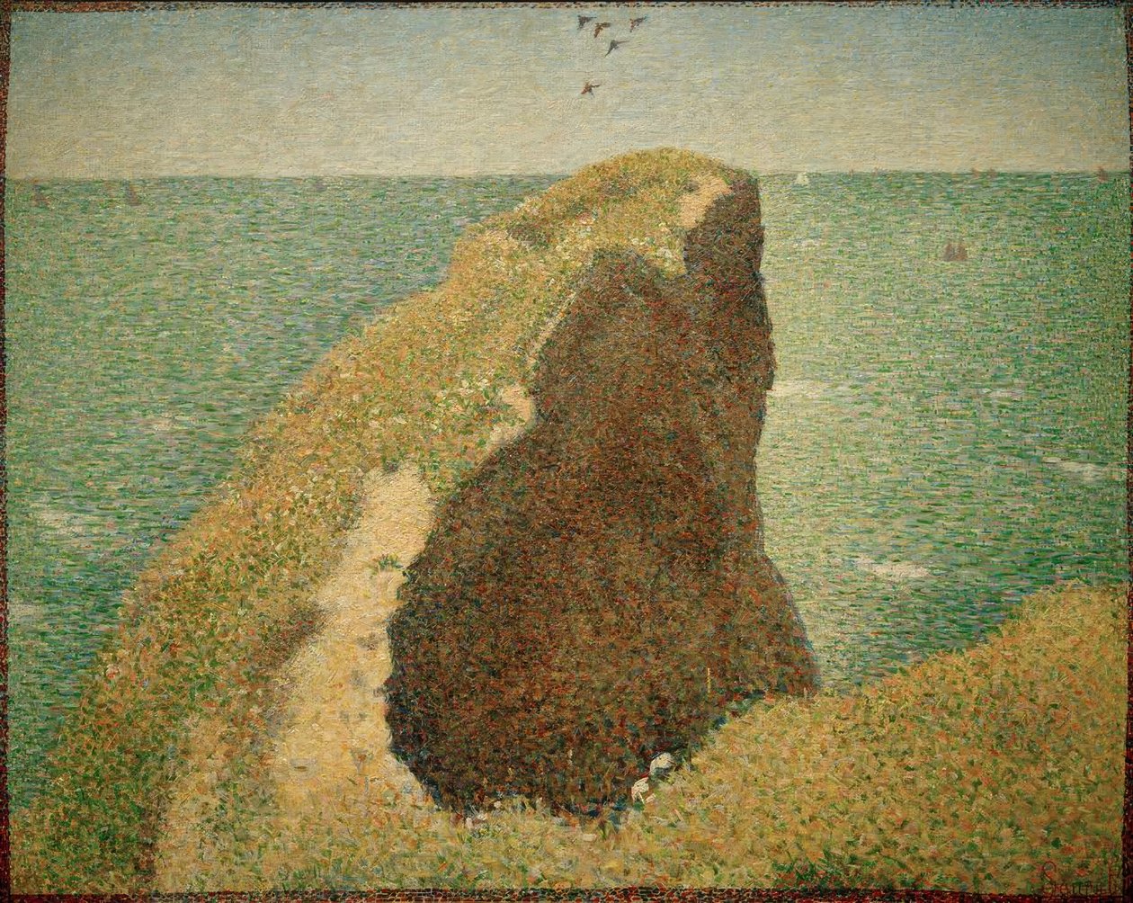 Le Bec du Hoc, Grandcamp autorstwa Georges Seurat