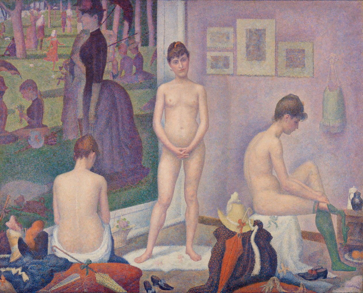 Modelki (Pozy) autorstwa Georges Seurat