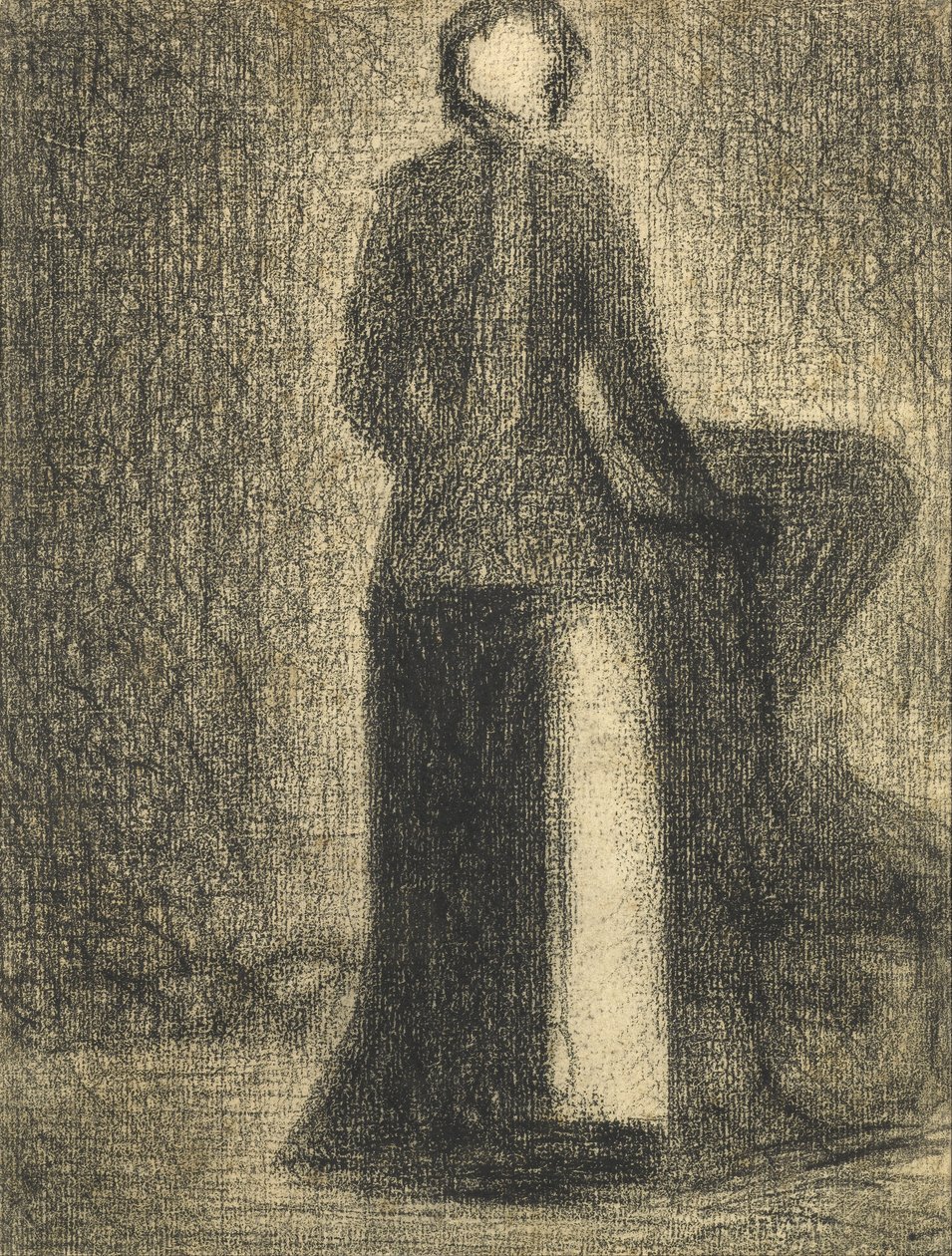 Pielęgniarka z wózkiem dziecięcym autorstwa Georges Seurat
