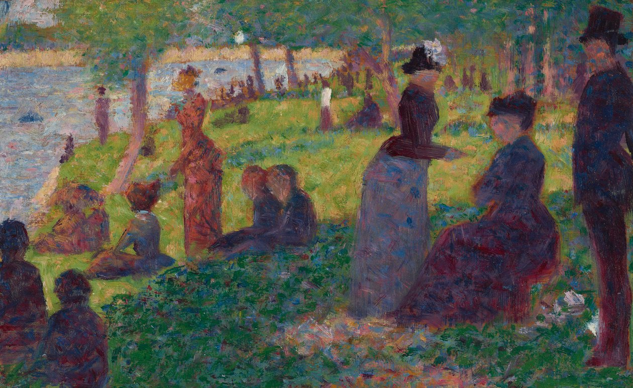 Szkic olejny do „Niedziela na La Grande Jatte — 1884” autorstwa Georges Seurat