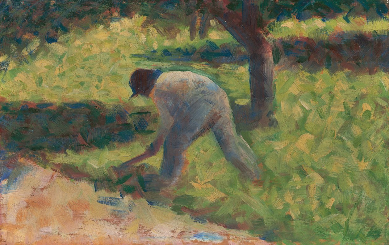 Chłop z motykiem autorstwa Georges Seurat