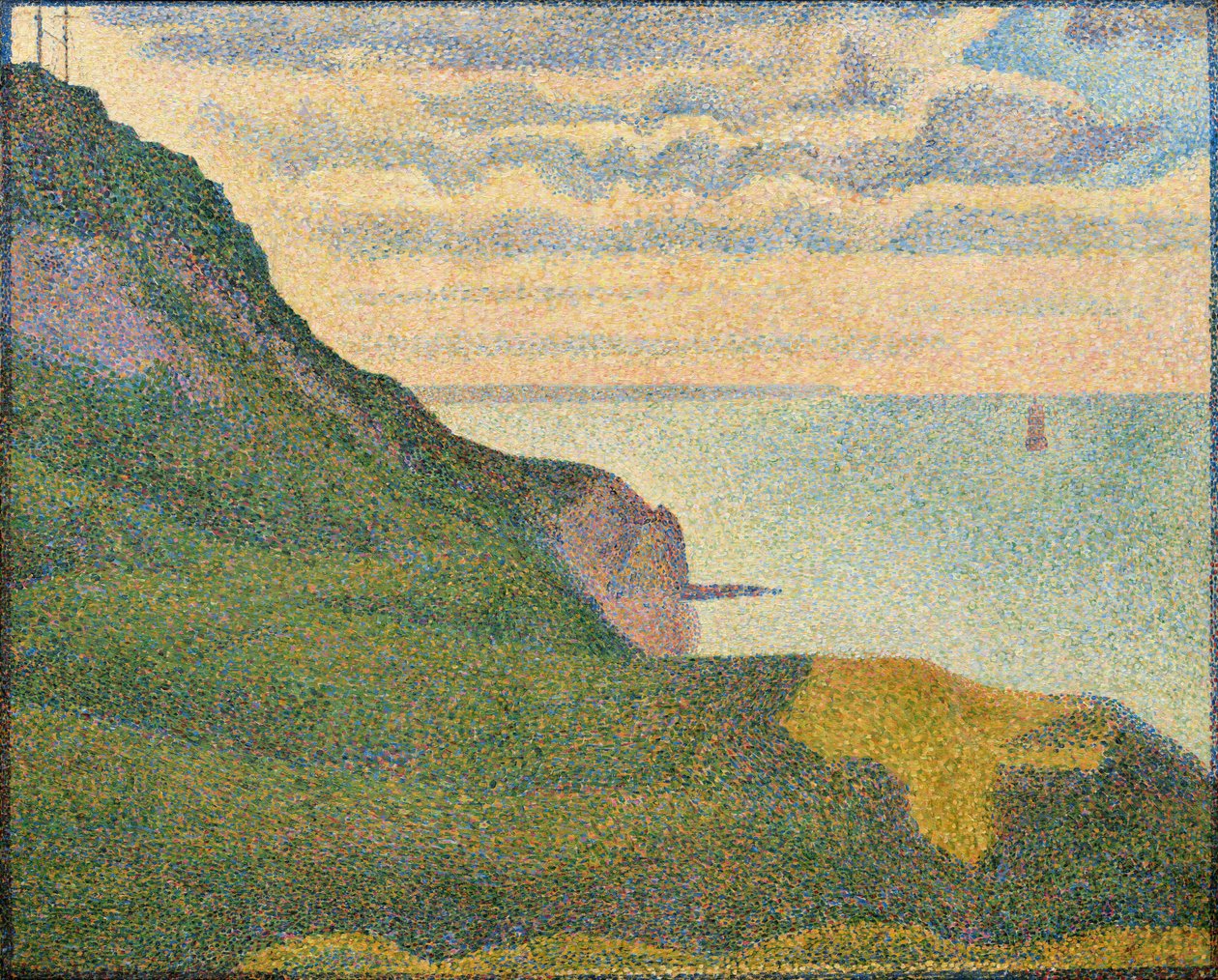 Pejzaż morski w Port-en-Bessin, Normandia autorstwa Georges Seurat
