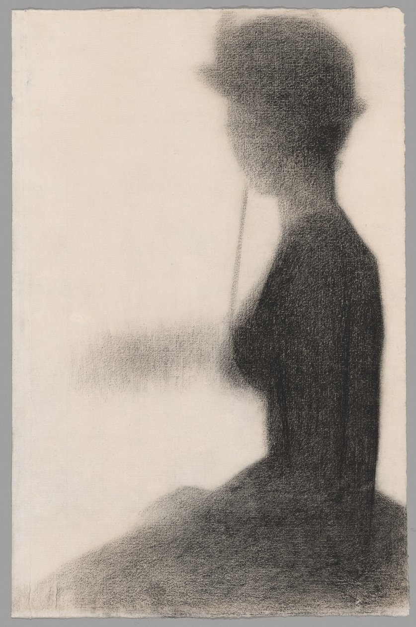 Siedząca kobieta z parasolem (studium do La Grande Jatte) autorstwa Georges Seurat