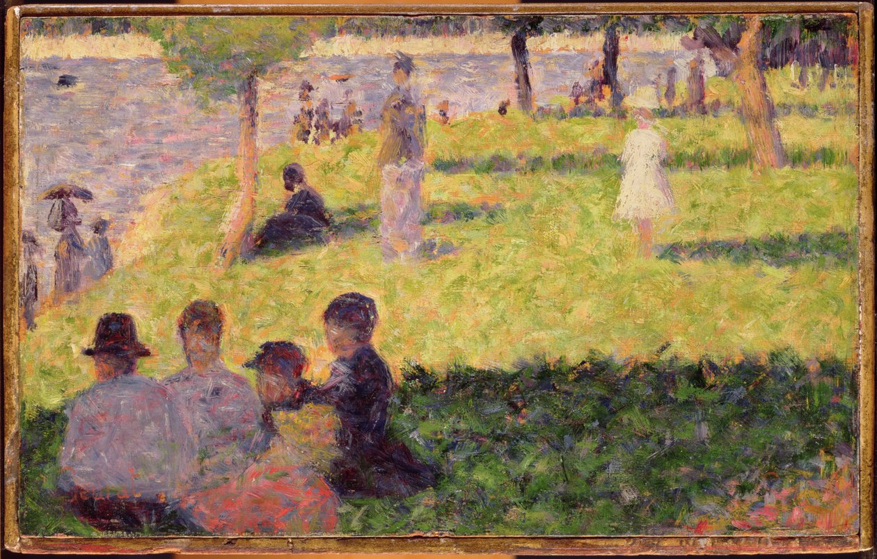 Studiuj na niedzielne popołudnie na wyspie La Grande Jatte autorstwa Georges Seurat