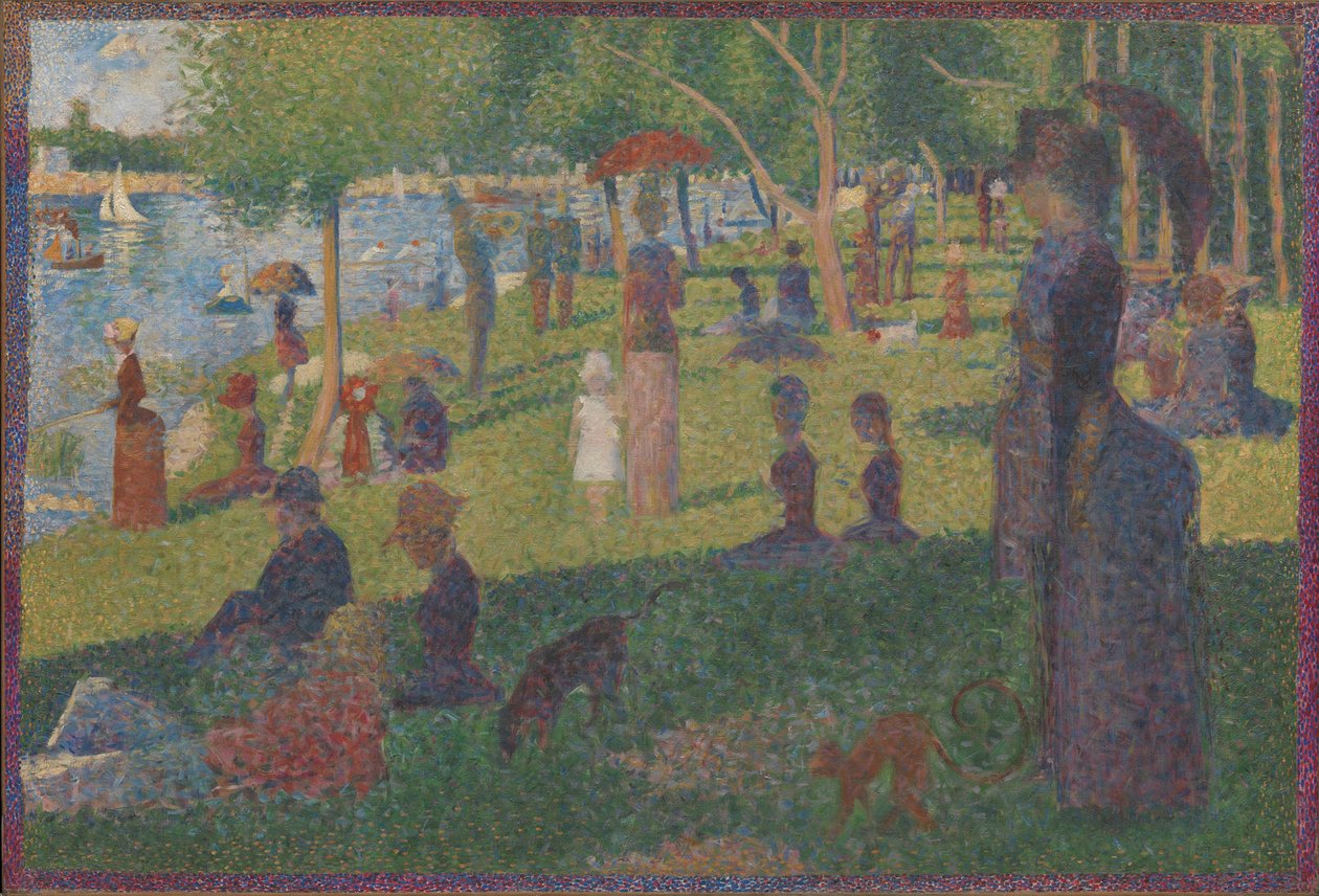 Studium na niedzielę na La Grande Jatte, 1884 autorstwa Georges Seurat