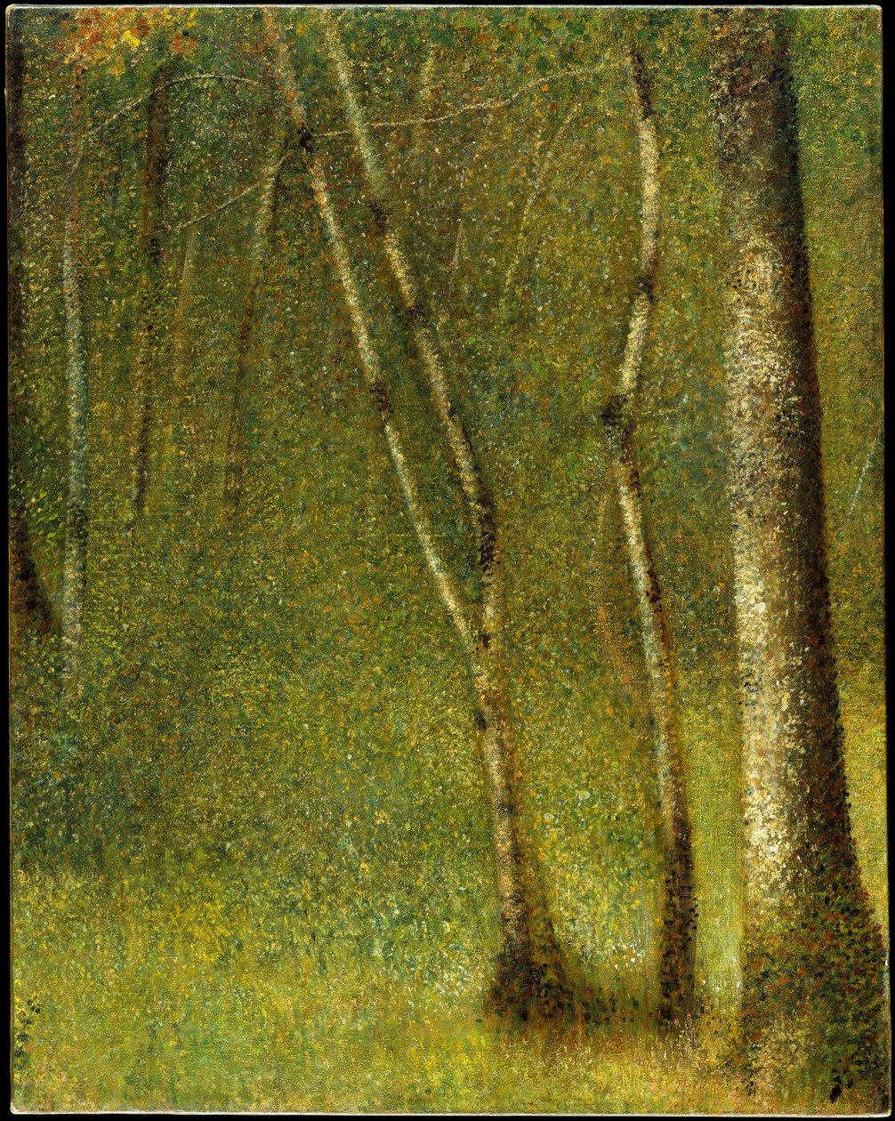 Las w Pontaubert autorstwa Georges Seurat