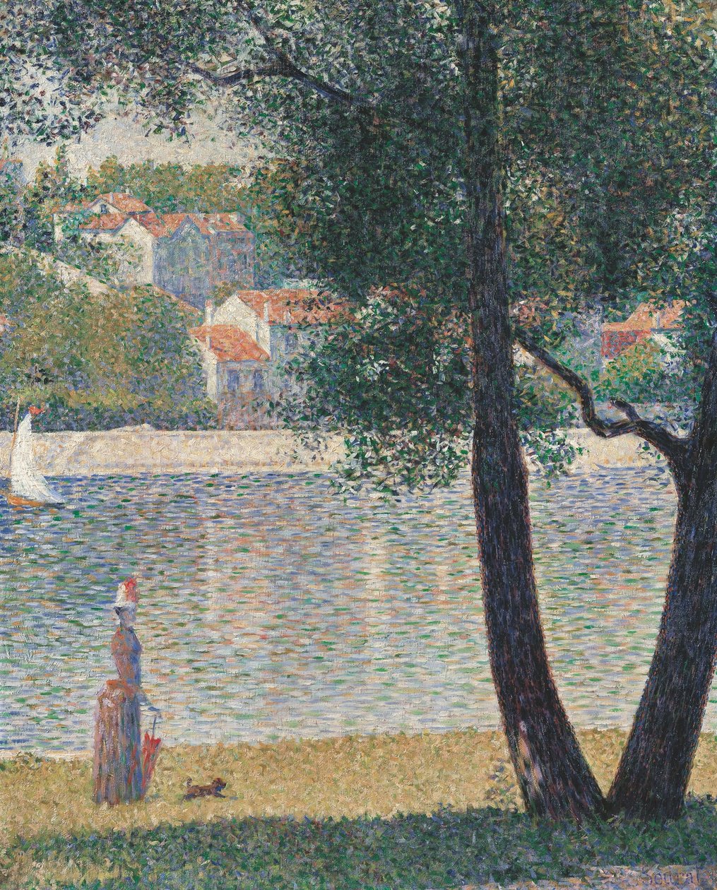 Sekwana w Courbevoie autorstwa Georges Seurat