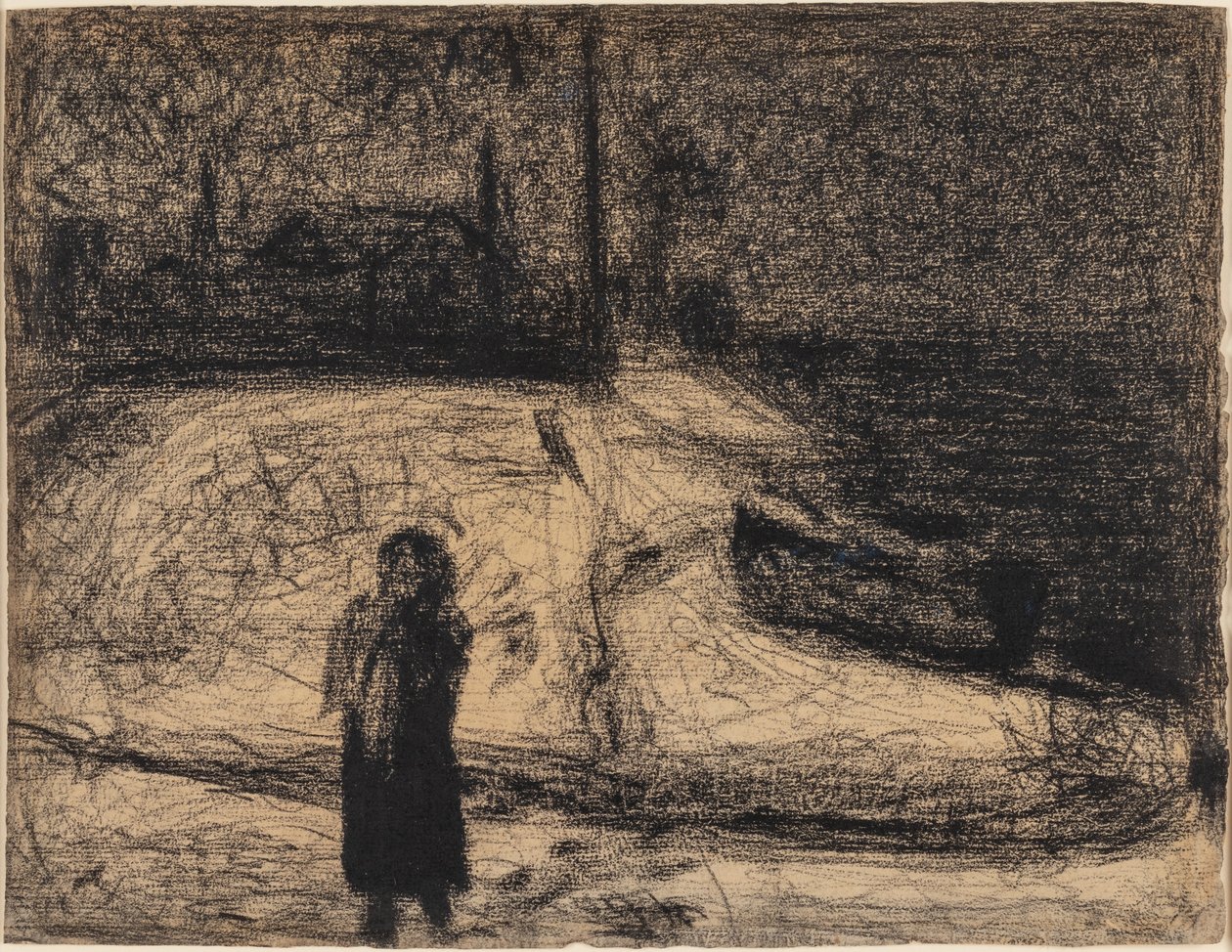 Strefa (poza murami miasta) autorstwa Georges Seurat