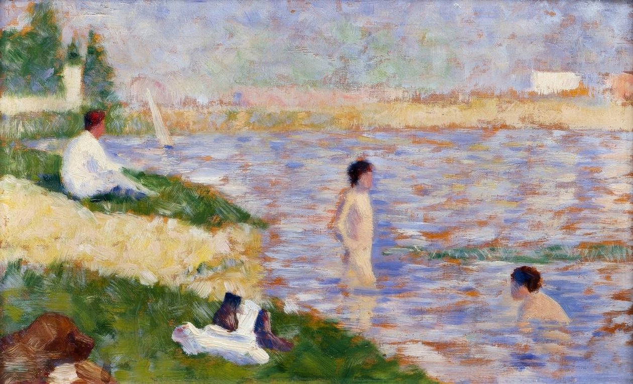 Kąpiel w Asnières autorstwa Georges Seurat