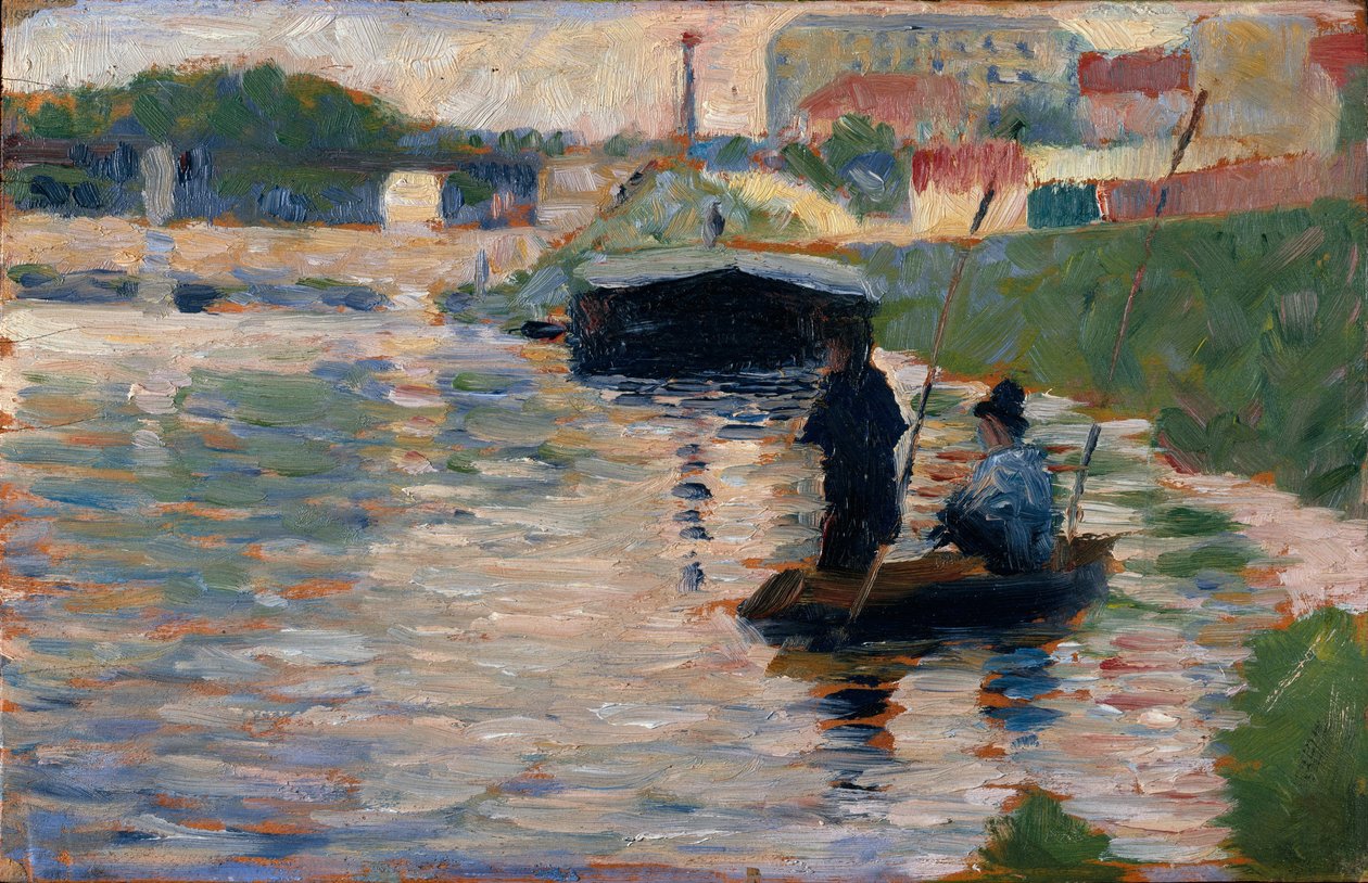 Widok na Sekwanę, 1882-83 autorstwa Georges Seurat