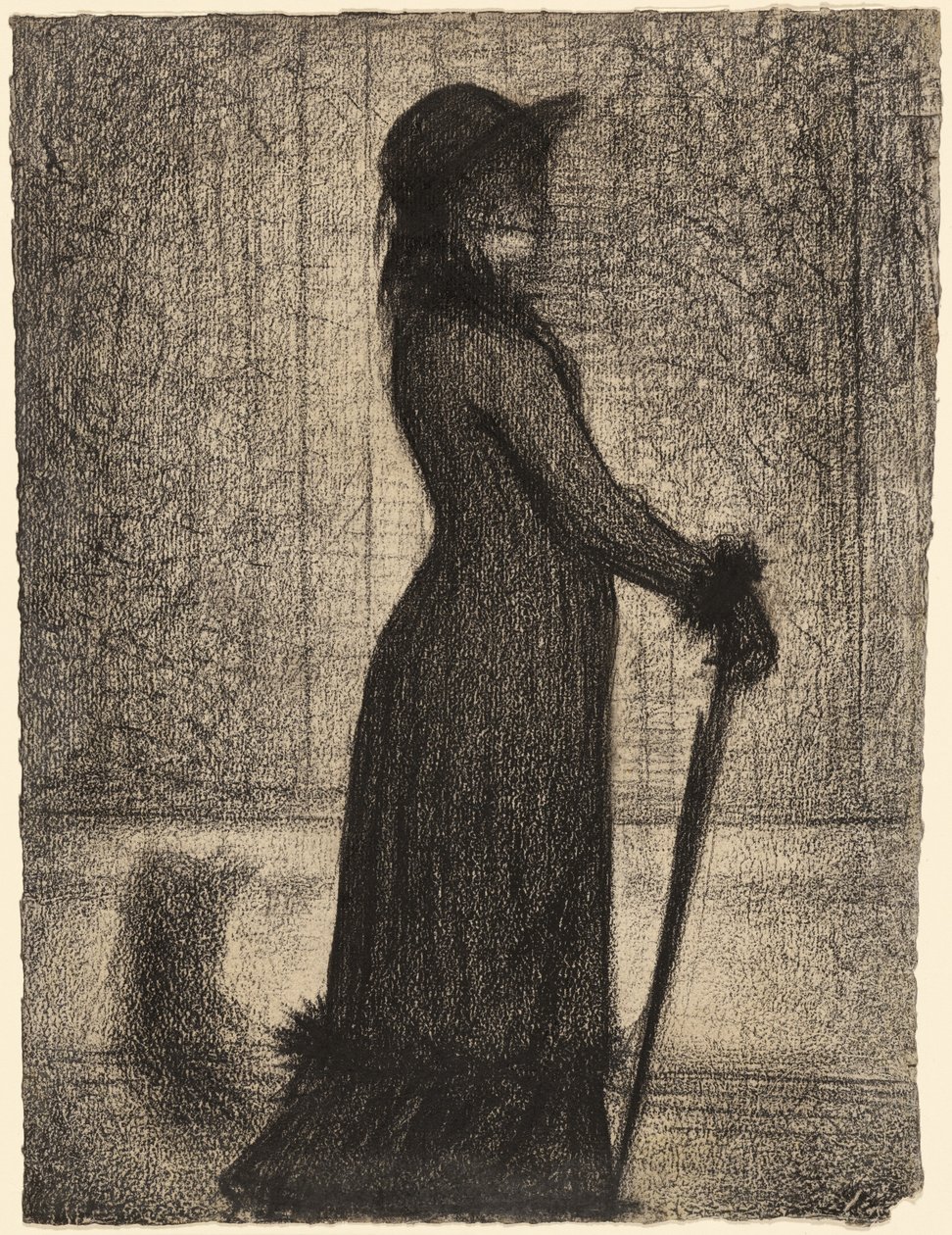 Kobieta na spacerze autorstwa Georges Seurat