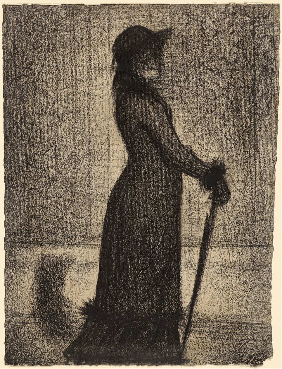 Kobieta spacerująca autorstwa Georges Seurat