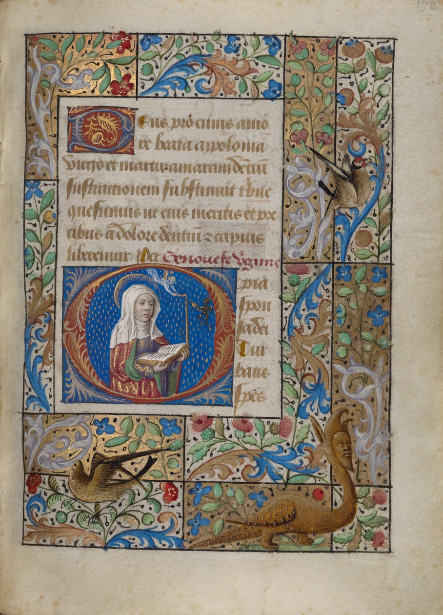 Inicjał O: Saint Geneviève autorstwa Georges Trubert