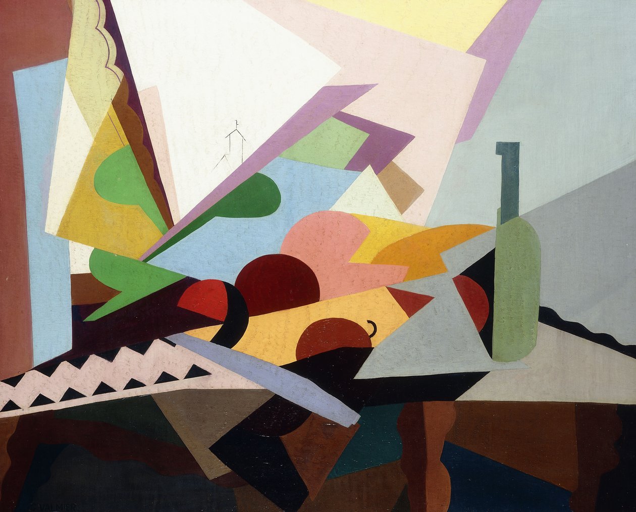 Martwa natura przed oknem, ok. 1922 autorstwa Georges Valmier