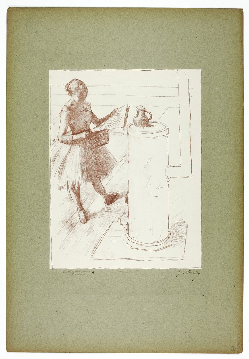 Tancerka przy piecu autorstwa Georges William Thornley