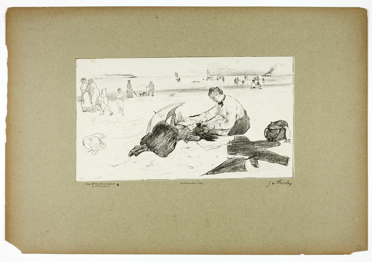 Na plaży autorstwa Georges William Thornley